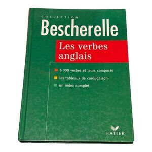 Vintage 1992 Bescherelle Les Verbes Anglais Hatier Hardcover French Conjugation